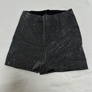 Windsor Black and White Checkered Women Shorts